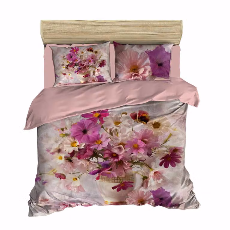 L'Essentiel Linge de Maison, Adal- PRL6121, Rosa, Copriletti, parte superiore del copriletto e federa: 100% microsatinato di poliestere