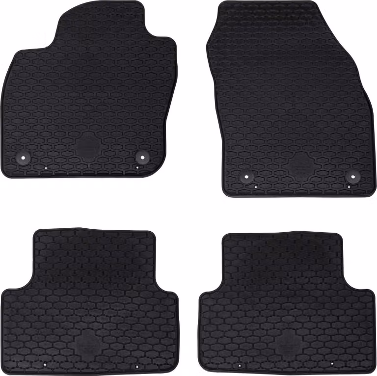 Tappetino per Auto 4 pcs Nero adatto per VW T-CROSS 2019- Gomma