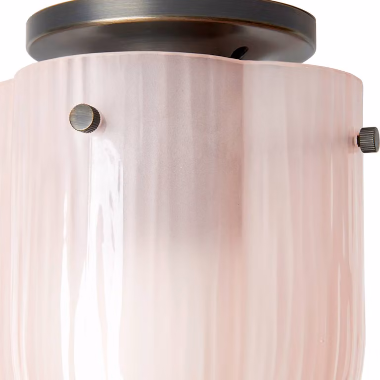 GUBI Plafoniera di design Seine, dimmerabile, Violetto / Fucsia / Rosa, Soggiorno / Sala da pranzo, Vetro, Design, Plafoniera