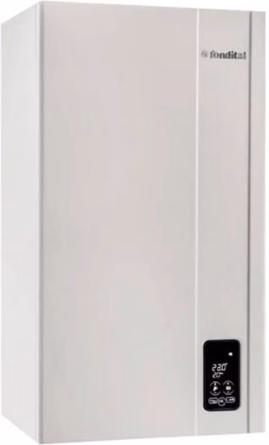 Caldaia a camera aperta Fondital Formentera Pro CTN 24 Metano bianca con integrazione smart home e componenti in acciaio inox