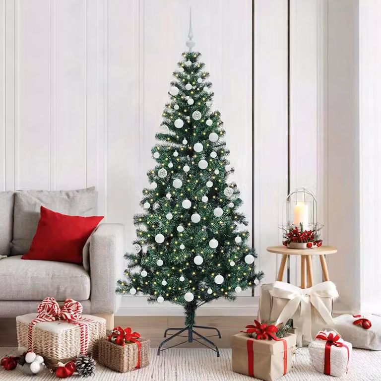 Maison Exclusive - Albero di Natale artificiale preilluminato verde 180 cm