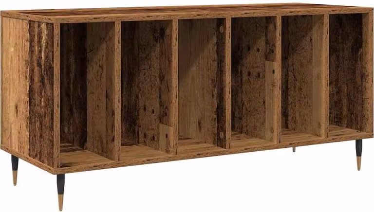 Mobile porta vinili Legno vecchio 100 x 38 x 48 cm