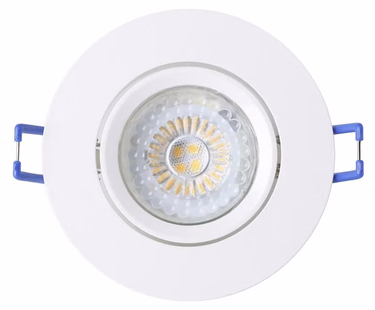 EGLO, set di 5 faretti da incasso Barranco, lampada da soffitto direzionabile, faretto rotondo da incasso senza lampadina, plafoniera, attacco GU10, diametro 9 cm