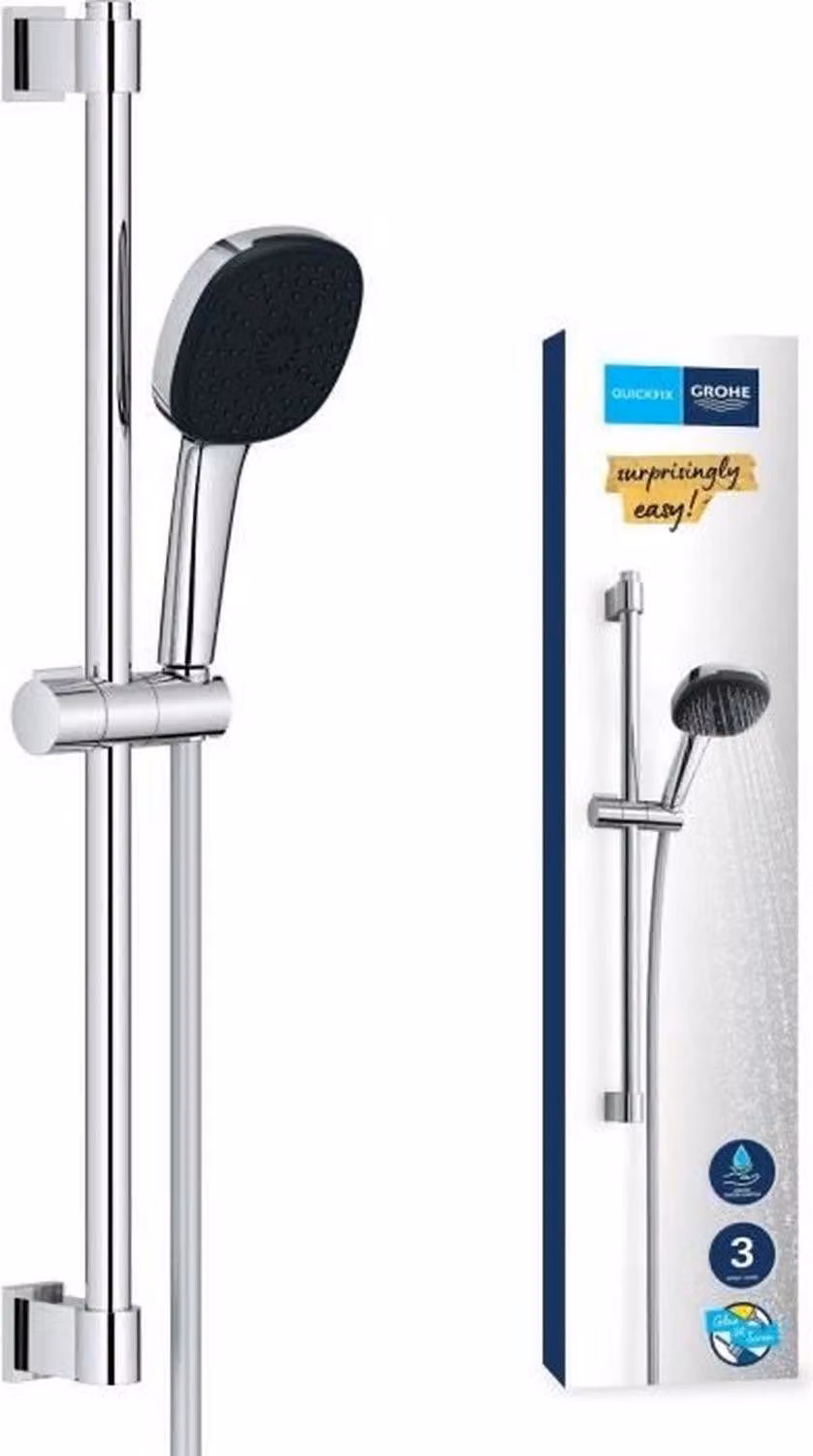 Shower head - GROHE Vitalio Comfort 110 26397001 - 2 jets (Rain/Stimulating) - Easy selection - Water saving - Chrome