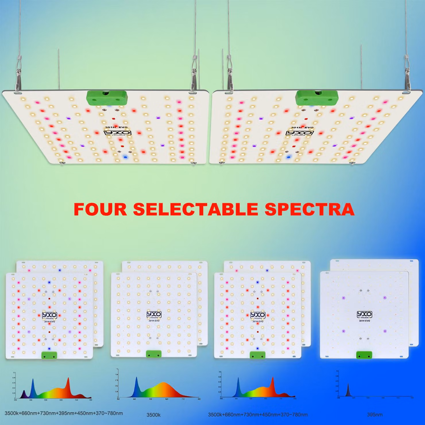 Lampada di coltivazione a LED da 180W, spettro completo - Alloggiamento in alluminio - Adatta per piante da interno
