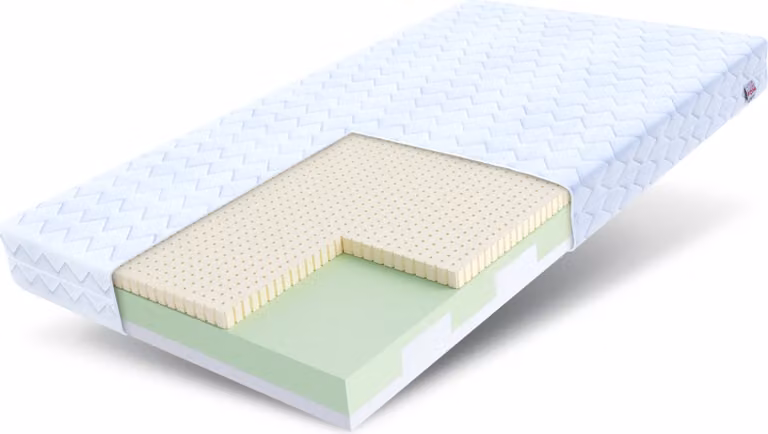 Materasso in schiuma per bambini CORATO 90x160 cm con strato in LATTICE da 10 cm
