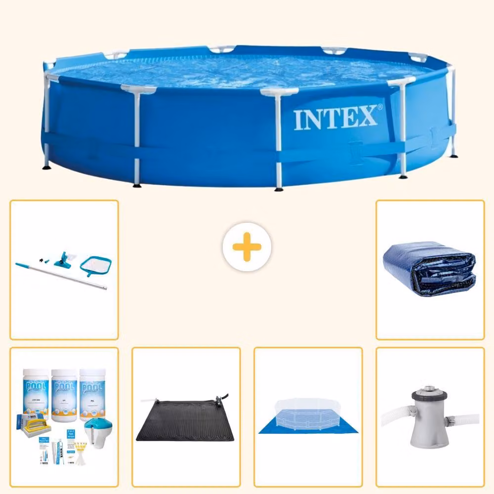Piscina autoportante rettangolare - 305x76 cm - 7 pezzi - Modello S20417