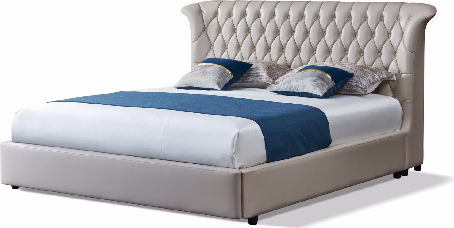 Polsterbett Betten Bett Polster Designer Hotel Chesterfield Luxus Design 180x200