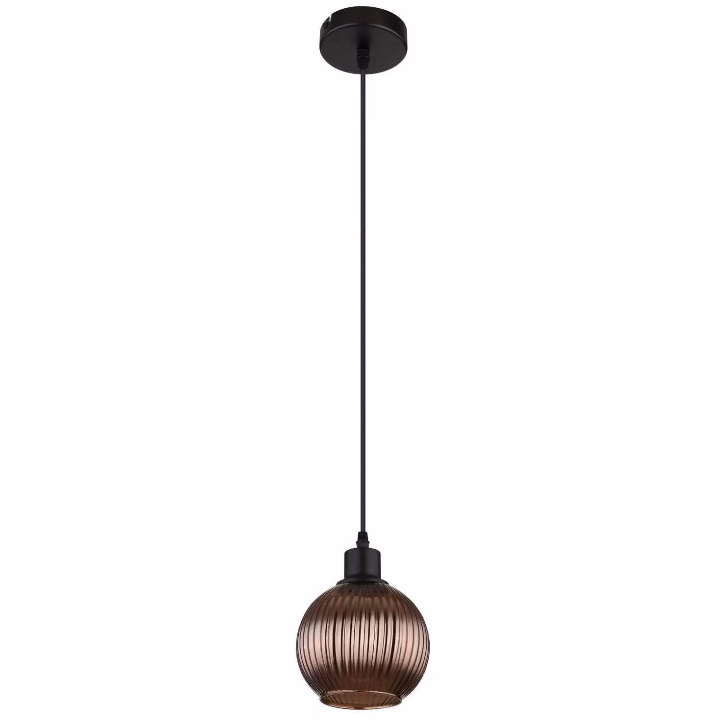 Globo Zumba E27 lampada a sospensione nero opaco, metallo Ø15cm 15638B