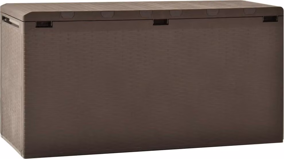 The Living Store box da giardino marrone 114x47x60 cm