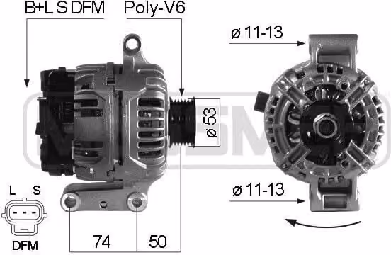 ERA 210443A Alternatore 105 A 14 V per FORD TRANSIT Bus (FD, FB, FS, FZ, FC), TRANSIT Furgone (FA), TRANSIT Pianale/Telaio
