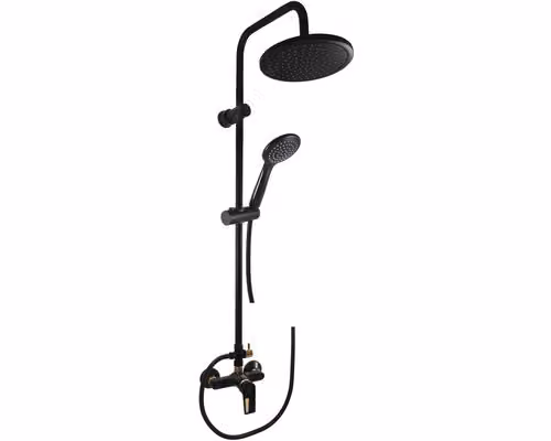 Sistema doccia RAV Slezák nero distanza 100 mm CO382.0/3CMATZ