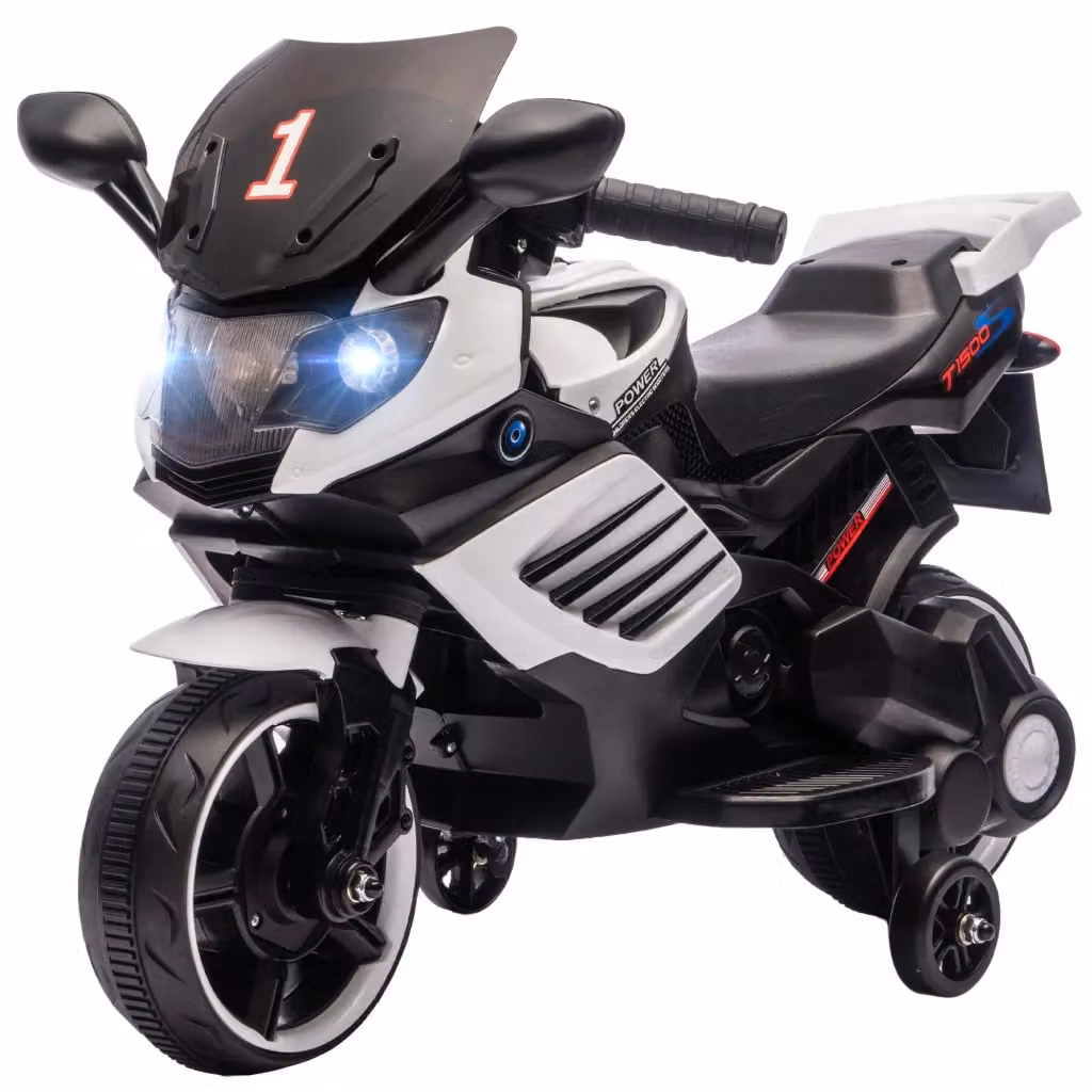Auto elettrica per bambini Xylo 6V bianca con luci e suoni – 2