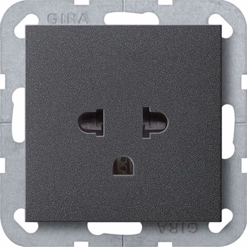 Gira 284028 Presa EURO-US Sistema 55 Antracite