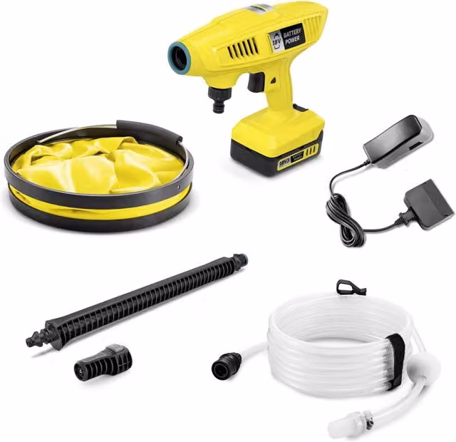 Karcher Idropistola KHB 18-46 Battery Set Giallo con Batteria di Ricambio e Caricatore Rapido