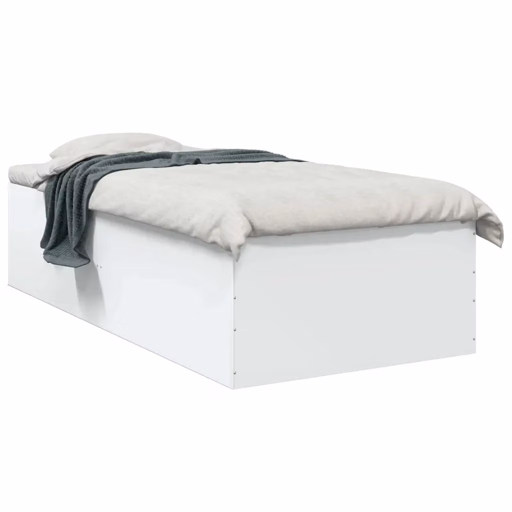 Struttura letto moderno vidaXL in legno bianco L: 80 cm, P: 200 cm, H: 45 cm – 2