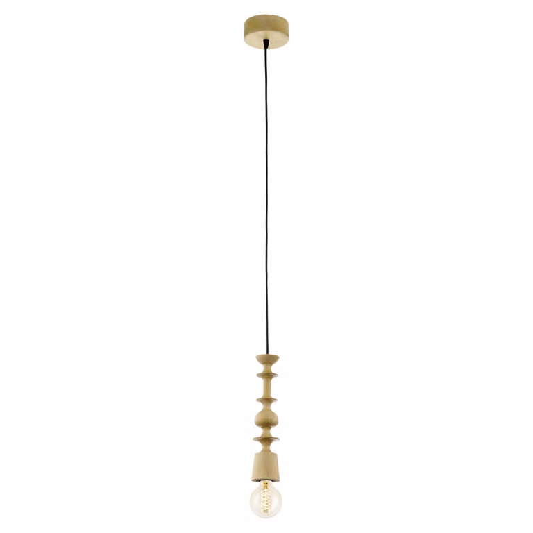 Eglo 49373 Avoltri lampada a sospensione E27 legno rovere