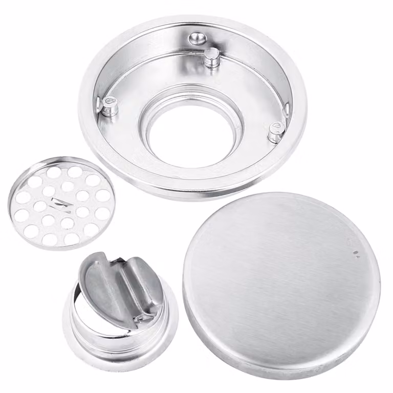 Scarico a pavimento rotondo in acciaio inox antiodore per bagno, cucina, balcone