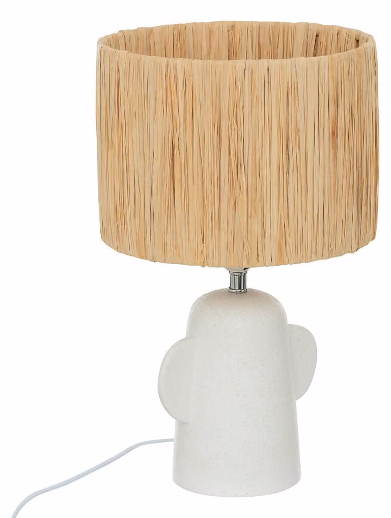 Lampada da tavolo in Vetroceramica con paralume RAIA, 42 cm