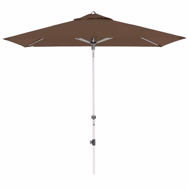 Ombrellone con palo centrale ad inclinazione automatica con manico Doppler EXPERT 220 x 140 cm greige