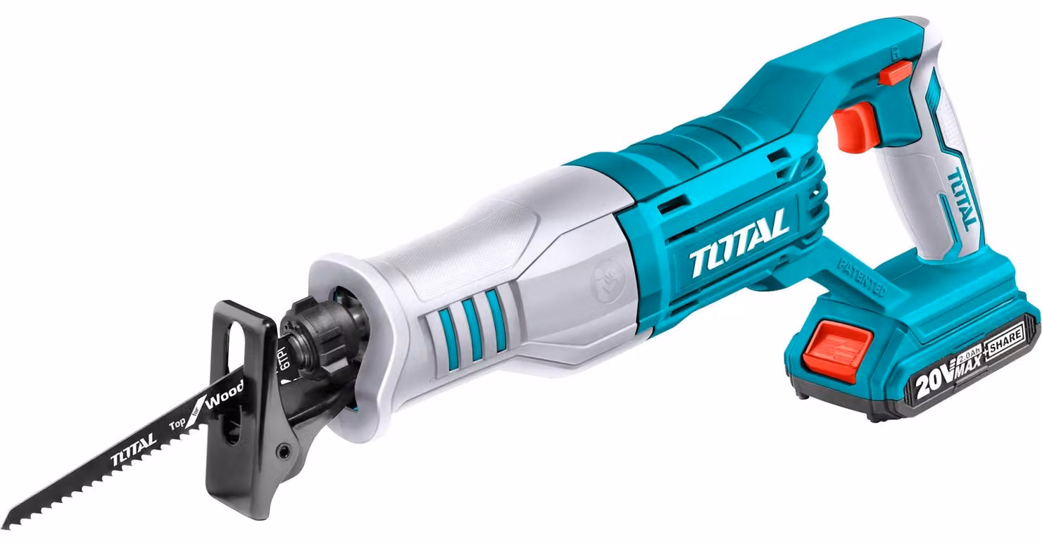 Total TRSLI1151 Sega a percussione, 20V Li-Ion, 2 lame, senza batteria e caricabatterie