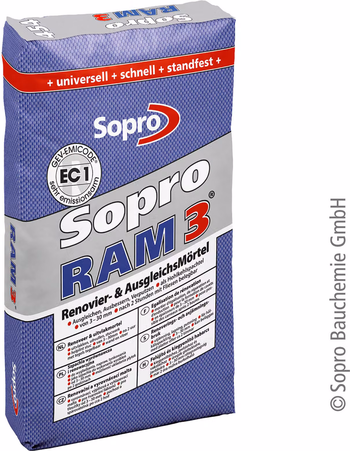 Sopro RAM3 Renovierungsmörtel Ausgleichsmörtel 25kg