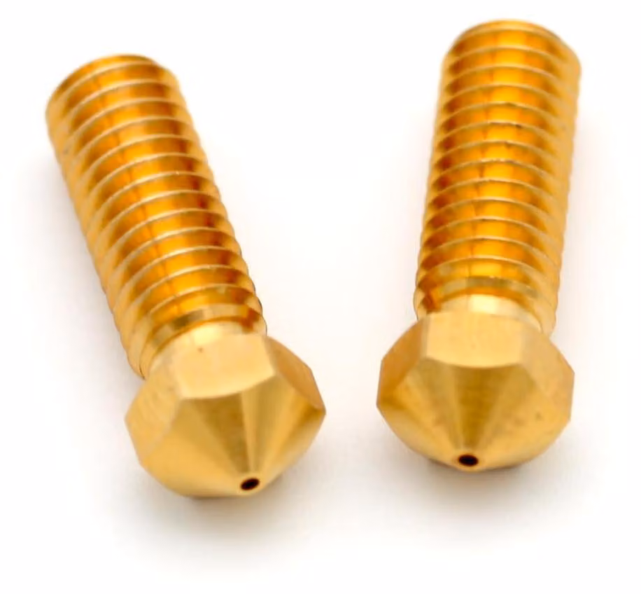 Ugelli in ottone da 0,8 mm, 2 pezzi, compatibili con Volcano, per la stampa 3D