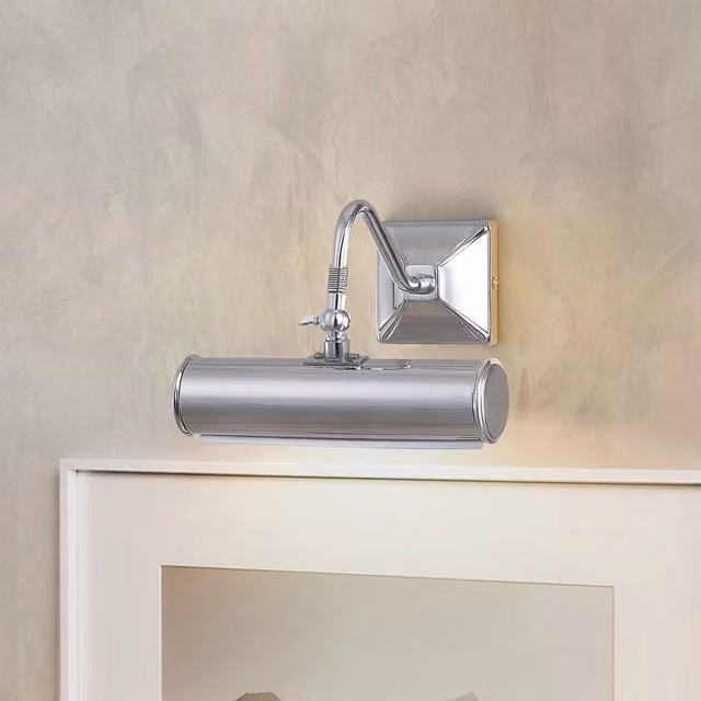 Applique Classica Picture Light Elstead Lighting in Acciaio Cromo Lucido con 1 Luce E14 – 1