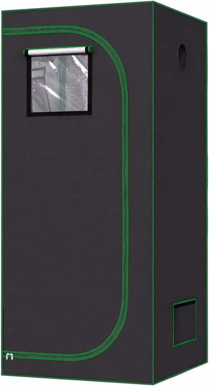 Serra da interno WOLTU, in tessuto Oxford, materiale altamente riflettente, nera: 80x80x180 cm Dimensioni: 80x80x180 cm