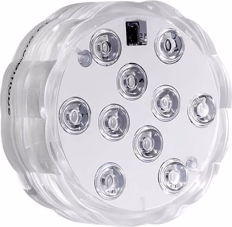 Avizar, lampada subacquea RGB 5W con telecomando, bianco