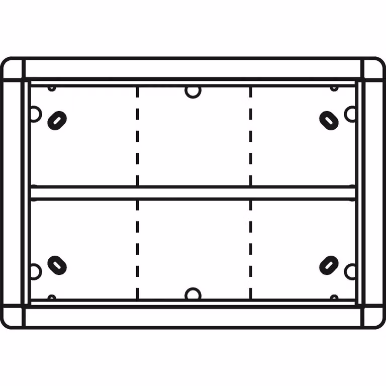 Cornice a vista Ritto con 6 moduli, colore speciale RAL 1883699