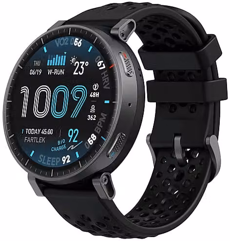 Smartwatch Amazfit Active Max Black con Display da 1,5 pollici, Bluetooth, NFC e Resistente all'Acqua