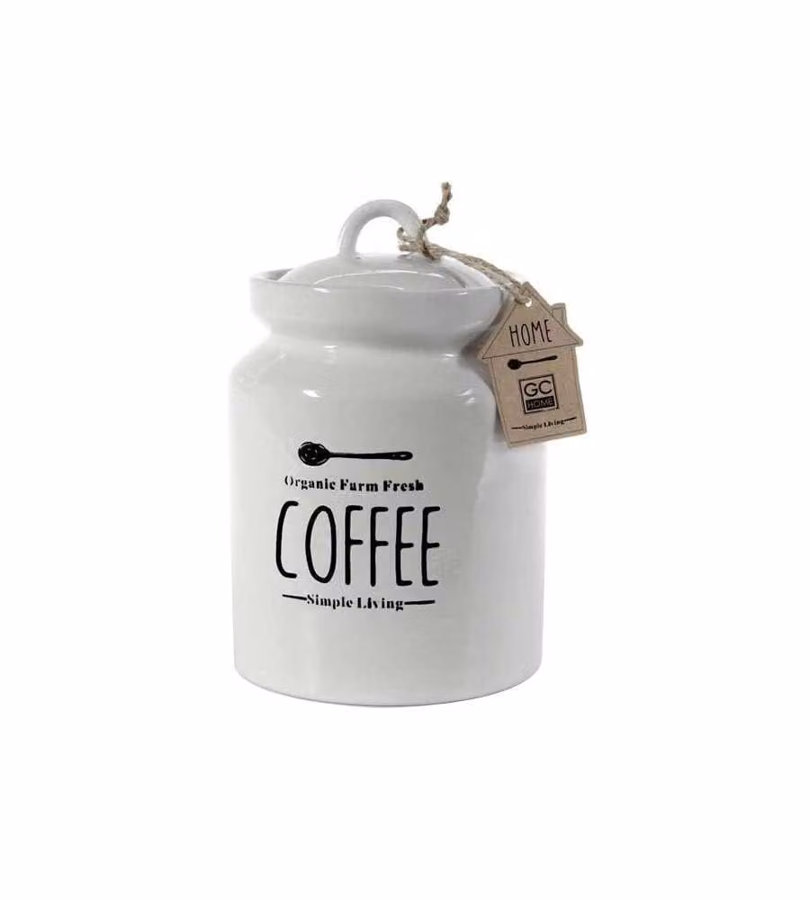 Barattolo Ceramica Caffe' Cm 12 H 17 Utilissimi