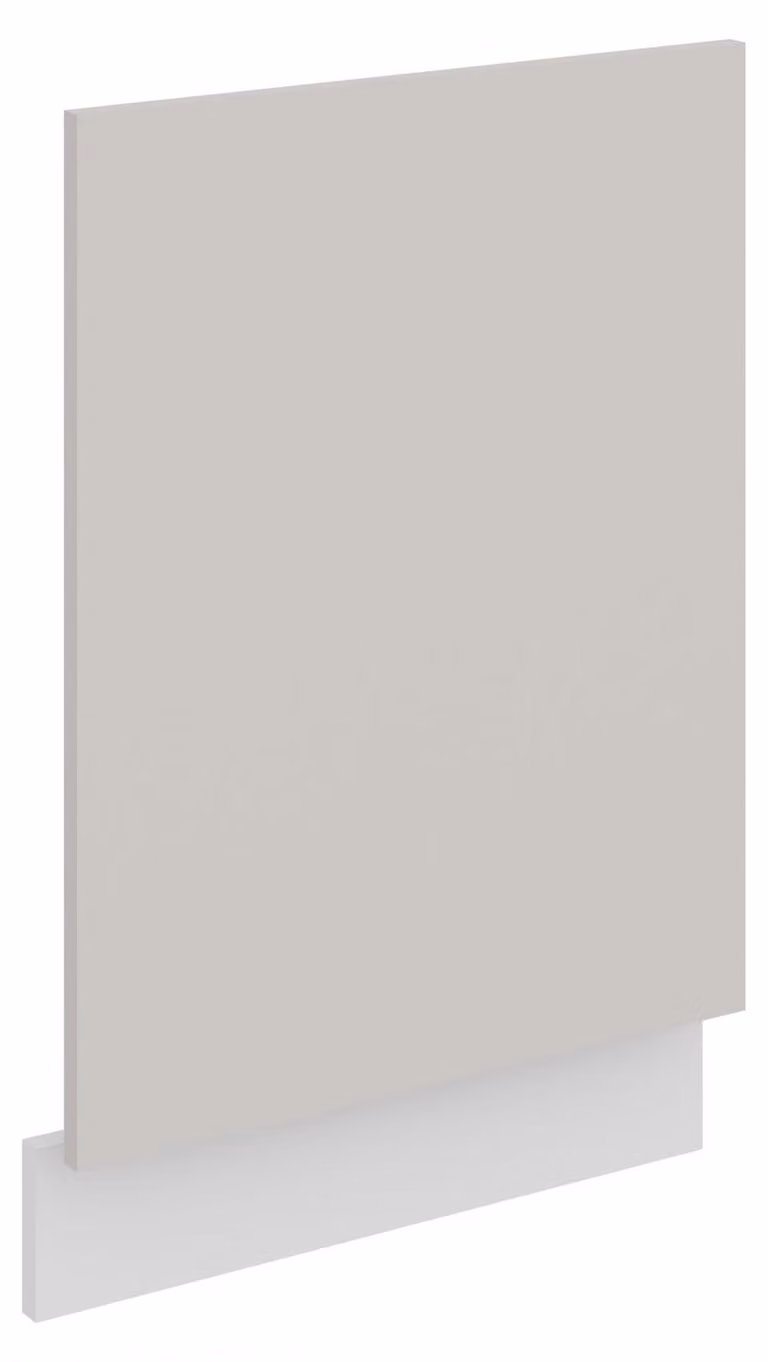 Pannello frontale per lavastoviglie da incasso da 45 cm, linea COMO, color cashmere beige opaco + bianco opaco - da incasso, con pannello di comando a vista