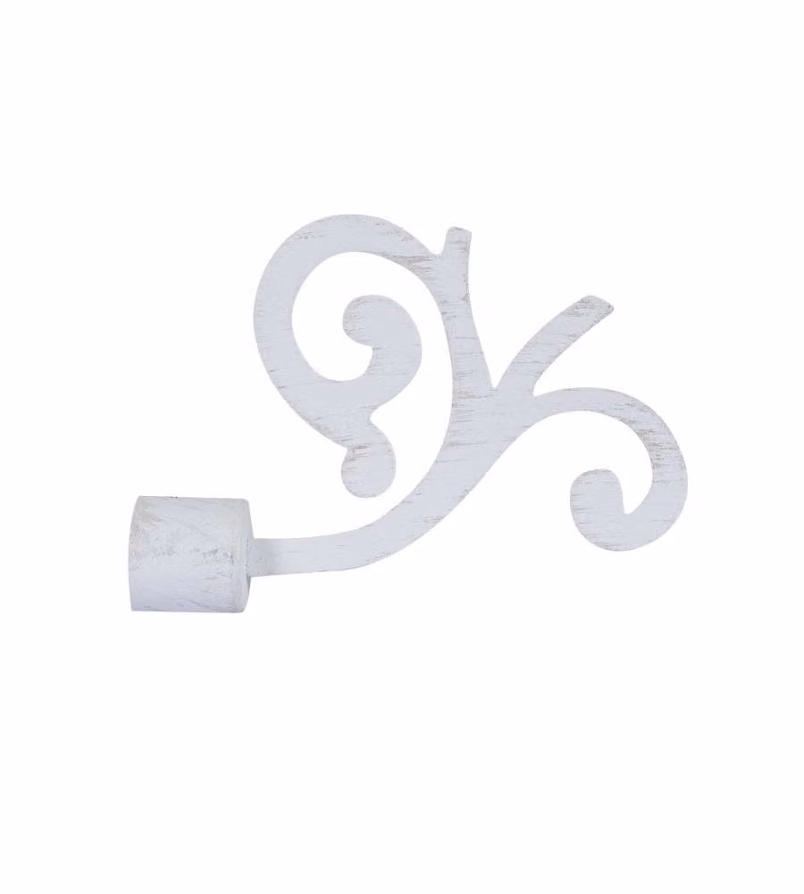 Cintacor Finale per Tende - Modello Fiore Bianco-Beige