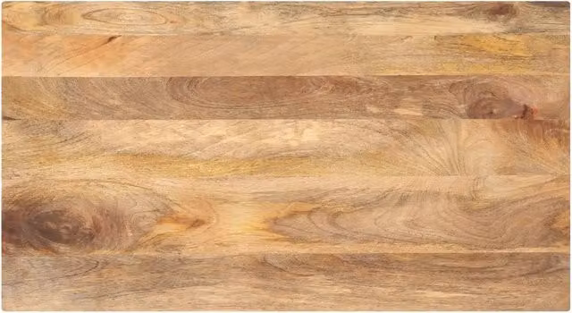 Piano per Tavolo 100x60x3,8cm Rettangolare Legno Massello Mango 371535