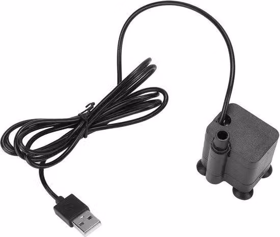 Piccola pompa subacquea per acquario con alimentazione USB da 1 W