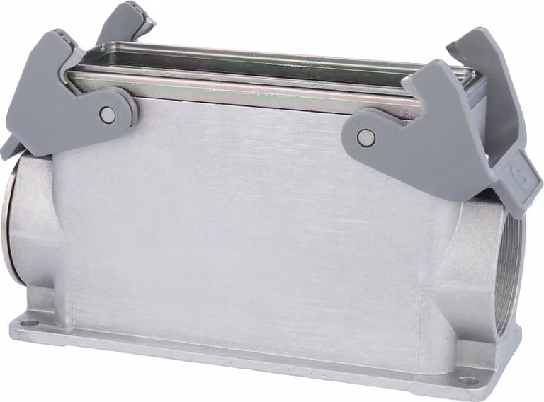 HARTING Han 24B EMC Base alta, 1xM40 uscita cavo laterale, con 2 staffe trasversali Viti EMC M40