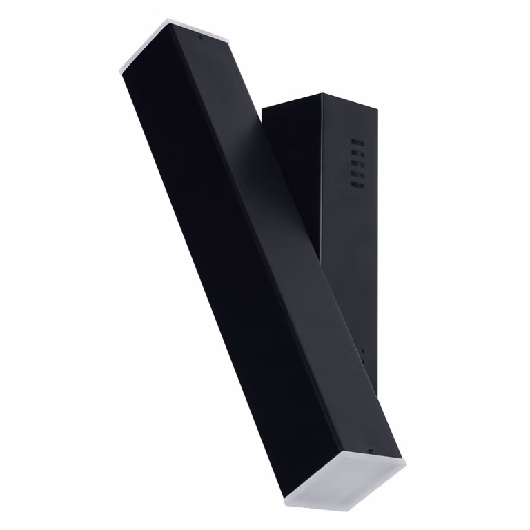 LEDVANCE SMART+ WIFI ORBIS WALL CROSS - Lampada da parete, dimmerabile con tecnologia WIFI tramite app, 12W, 3000 - 6500K da bianco caldo a bianco freddo, 600 lumen, luce alta e bassa, 30x 10cm, nero