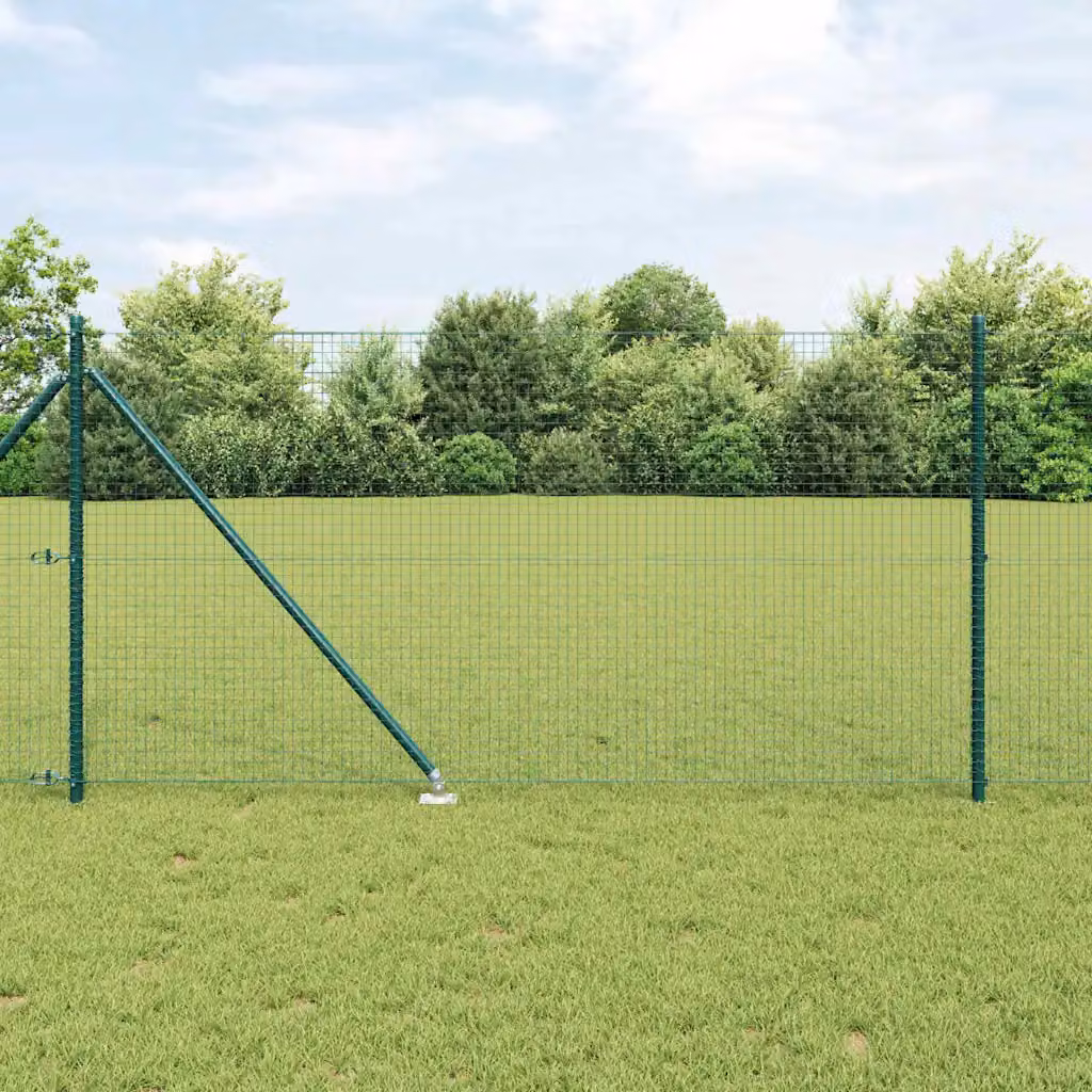 Recinzione in rete saldata con punte vidaXL, Verde, L: 1 m, H: 50 cm – 1