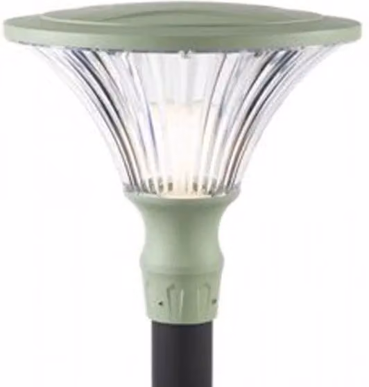 Testapalo da giardino moderno Sovil Soriano in alluminio colore verde con 1 luce LED da 50W 4000K