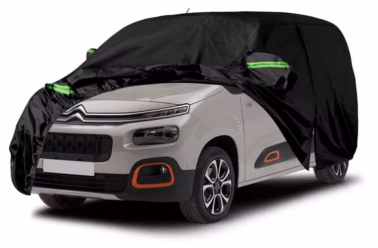 Copertura impermeabile per auto, compatibile con Citroen Berlingo dal 2018 al 2024 (modello a passo lungo), traspirante e con strisce riflettenti, dimensioni 187x75,6x73 cm