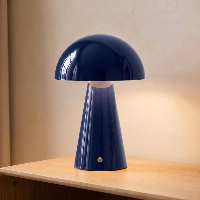 Lampada da tavolo a LED Nevijo Lindby, dimmerabile, Blu, Soggiorno / Sala da pranzo, Metallo, Moderno, Lampada da tavolo LED