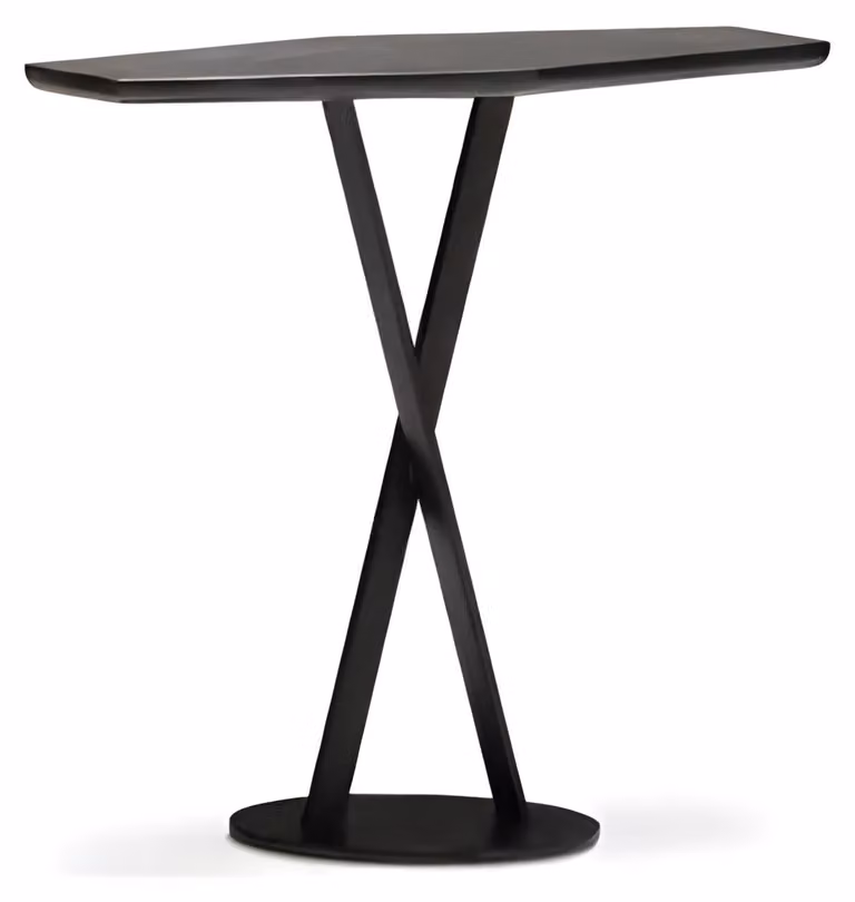 Moderner grauer Couchtisch aus Metall