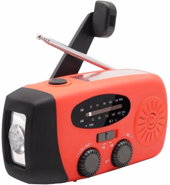 Generatore di emergenza - Generatori di emergenza - Generatore di emergenza portatile - Strumento multifunzionale per attività all'aperto, pompa manuale a energia solare, torcia a LED, radio AM/FM