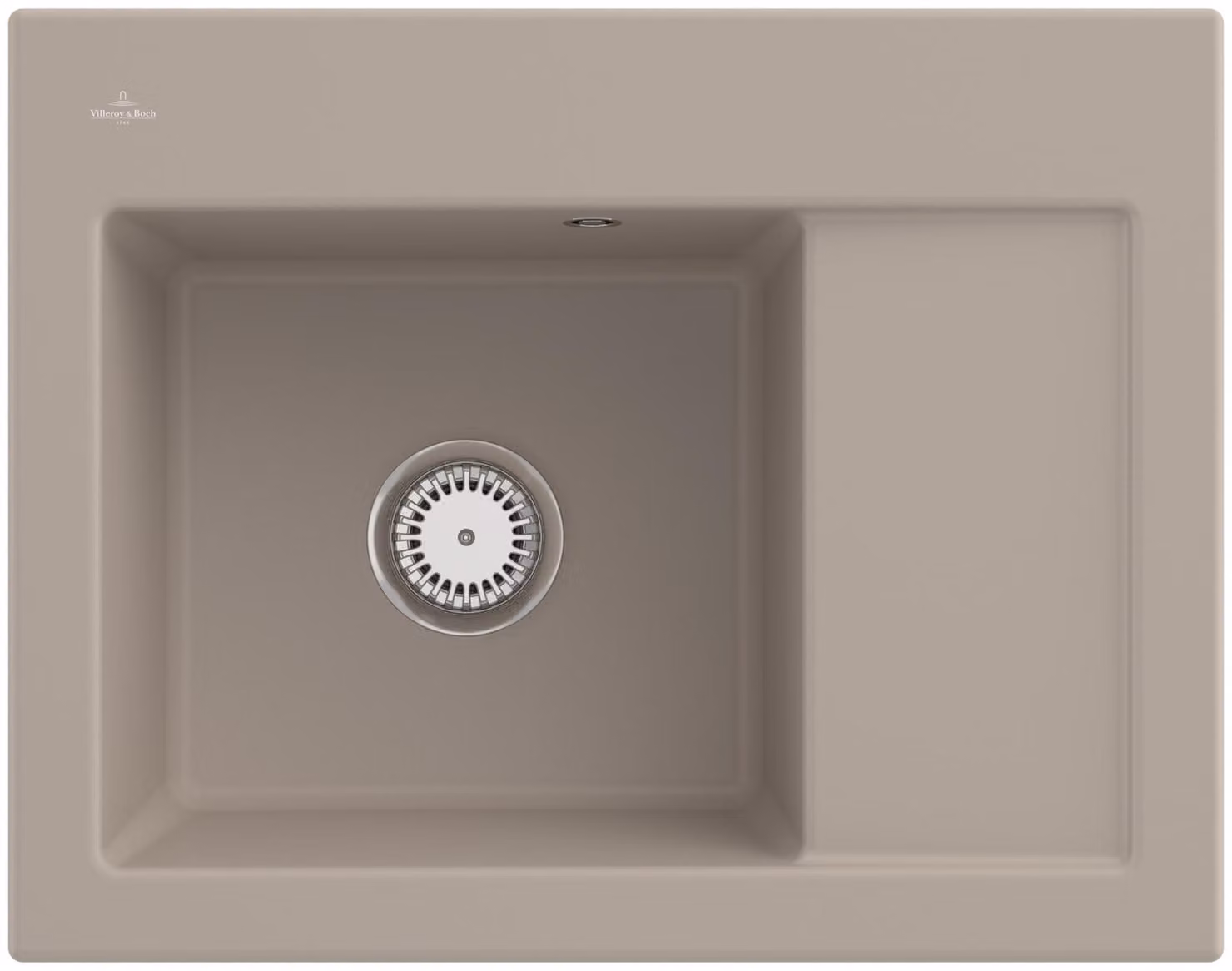 Lavello da cucina Villeroy&Boch, lavello da cucina Subway 45 Compact Almond 650x510mm, larghezza base 45cm