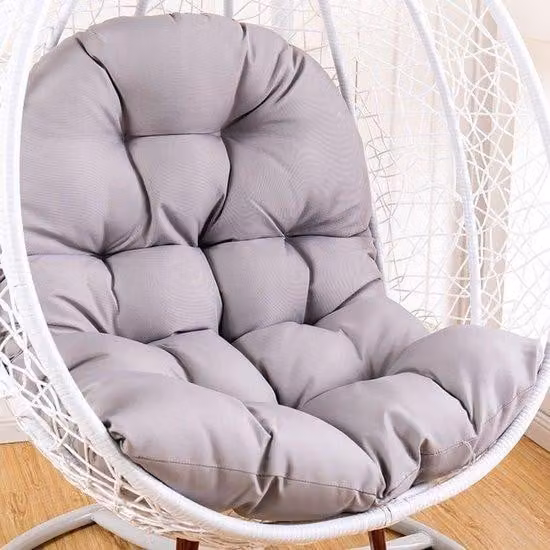 Cuscini da esterno in plastica - Colore grigio chiaro - 120 x 80 cm - Design antiscivolo