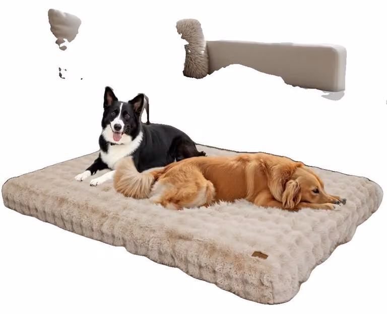 Cuccia per cani, comfort simile a una nuvola, materiali resistenti, colore kaki e beige, taglia XL