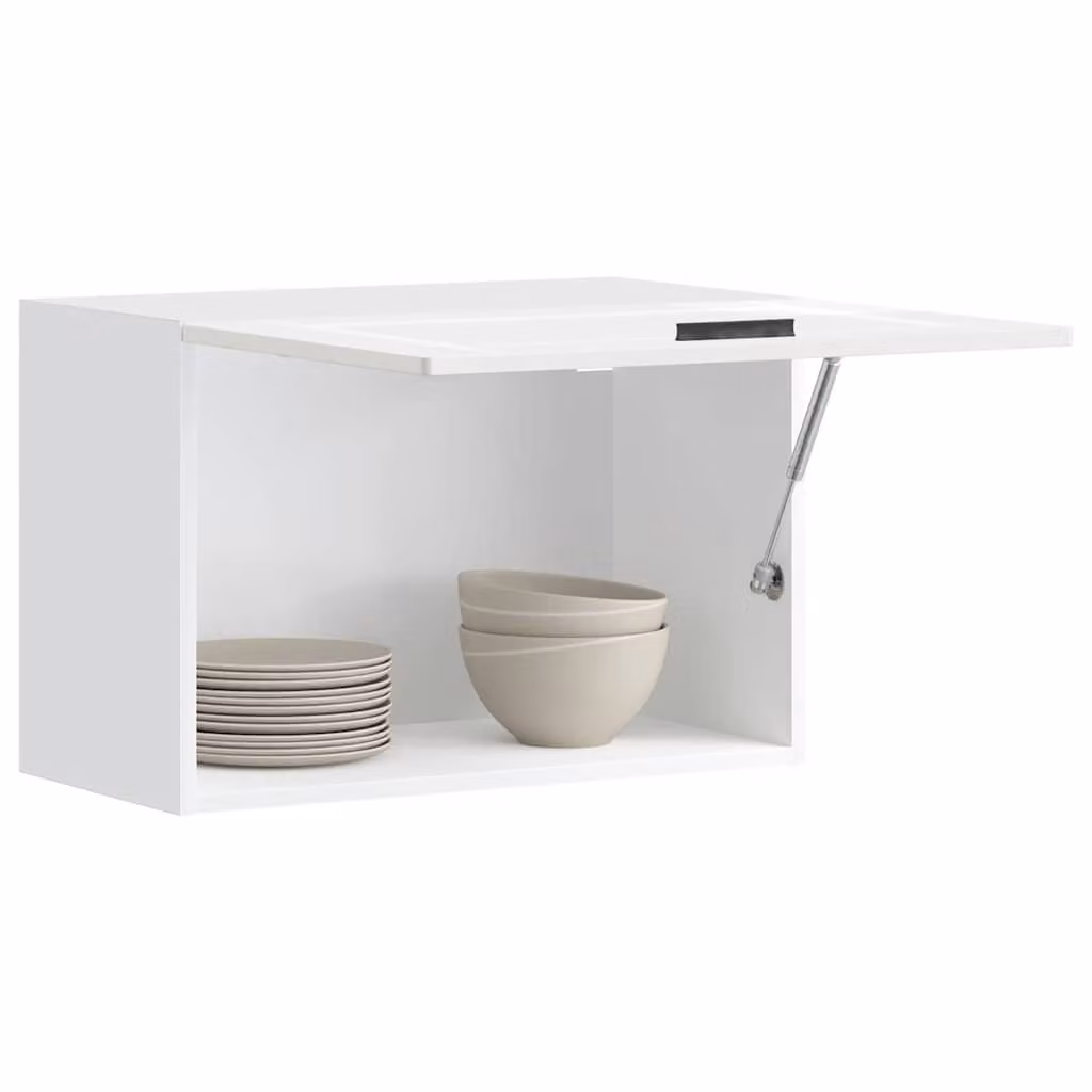 Pensile da cucina moderno vidaXL bianco lucido in legno e MDF L 60 cm, H 40 cm, P 31 cm