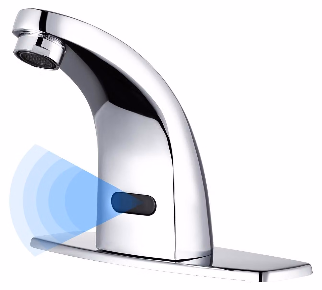 Rubinetto con sensore per lavabo da bagno, con acqua calda e fredda